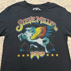 Steve Miller Band Black Graphic T-Shirt